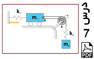 محاسبه فرکانس های طبیعی و شکل مودهای سیستم دو درجه آزادی شامل قرقره با دو شعاع مختلف متصل به یک قرقره کوچک-PDF